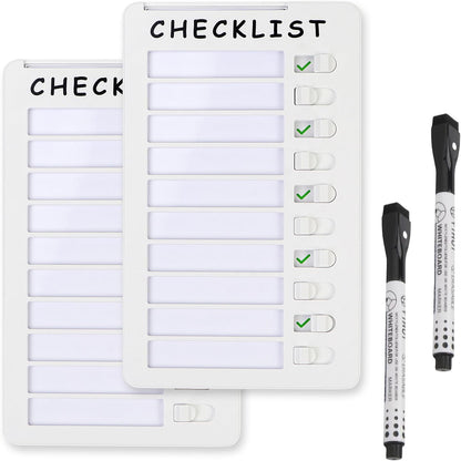 Dry Erase Chore Chart, Standable Whiteboard Checklist Board, Chore Chart for Kids Routine Chart with a Pen (Standable)