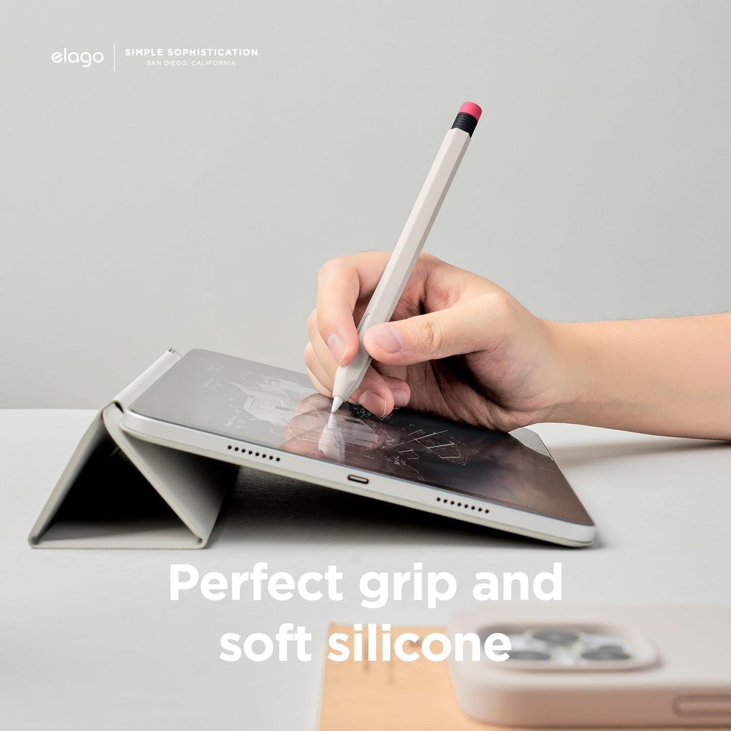 elago Compatible with Apple Pencil Pro Case & Apple Pencil 2nd Generation Case, Compatible with Magnetic Charging, Double Tap, Squeeze, Haptic (Must Read Installation Instructions) [Lovely Pink]