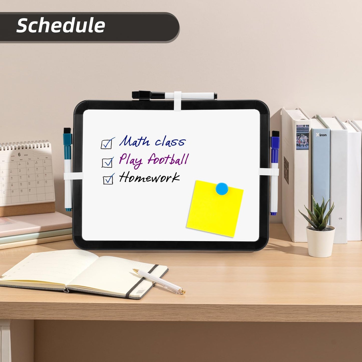VUSIGN Small Dry Erase Whiteboard, 8.5 x 11 Inches White Board for Kids, Students, Fridge, Locker, Mini Dry Erase Board
