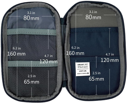 LIHITLAB Compact Pen Case, Water & Stain Repellent