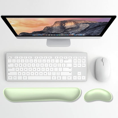 Dapesuom Enlarge Keyboard Wrist Rest, Memory Foam Keyboard Wrist Cushion for Computer Desk Mats Support, Pain Relief Ergonomic Mouse Pad Rests with Non-Slip Base for Gaming, Laptop, Radiant Orchid