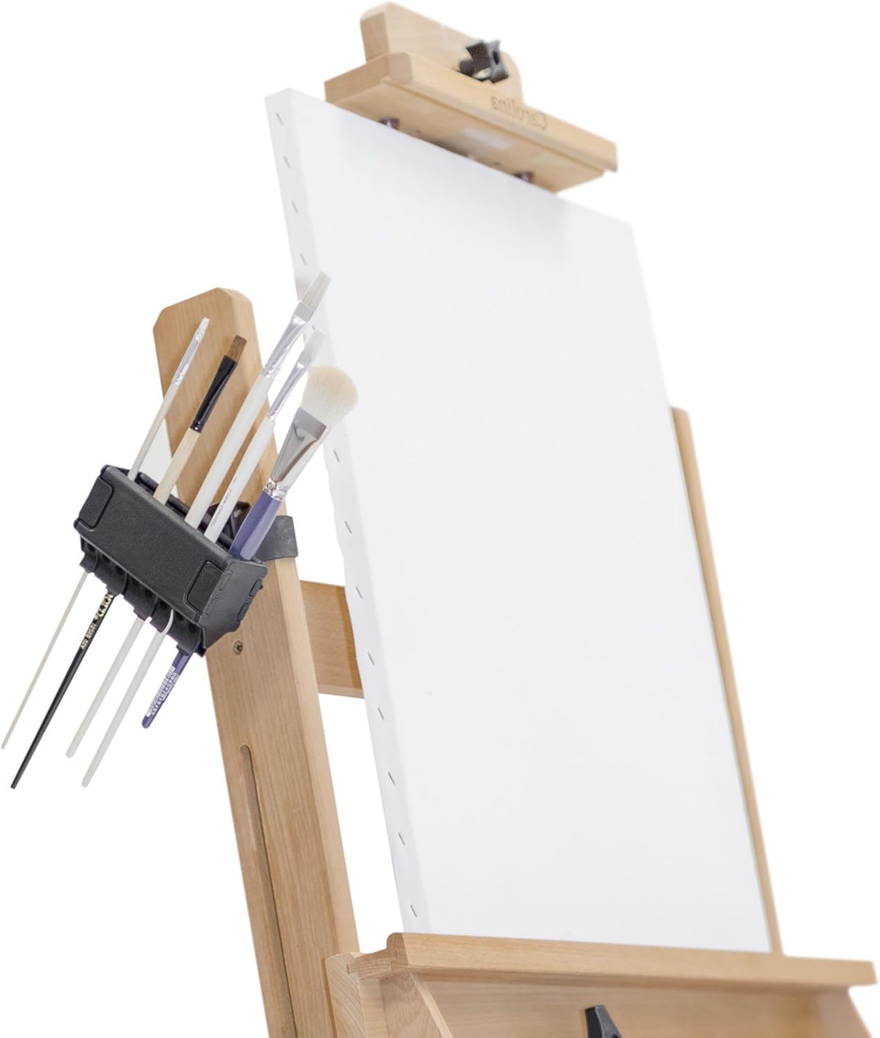 Easy To Use Products Brush Grip Paintbrush Holder and Drying Rack/Caddy, Painting Supplies (Black)