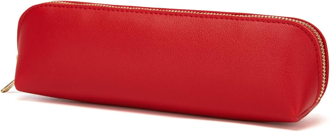 Canvas Pencil Case Cotton Canvas and Simple Multifunctional Pencil Bag Zipper Portable Storage (Black)