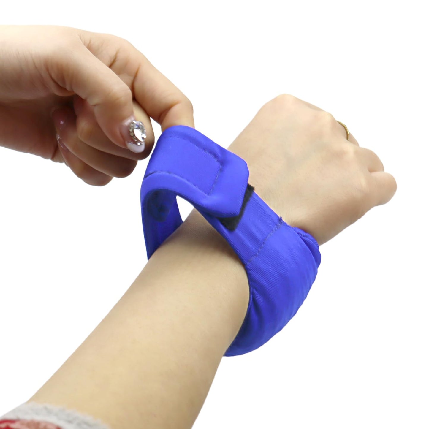 2 Pack Wearable Mouse Wrist Rest Support Fidget Wrist Band with Beads Perfect Wrist Support for Carpal Tunnel Pain Relief