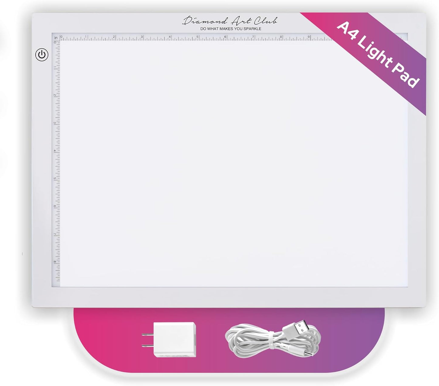DIAMOND ART CLUB - NEW A4 Light Pad, USB LED Light Board for Diamond Painting and DIY Crafting, Diamond Art Tools and Accessories, 14.1" x 10.6"