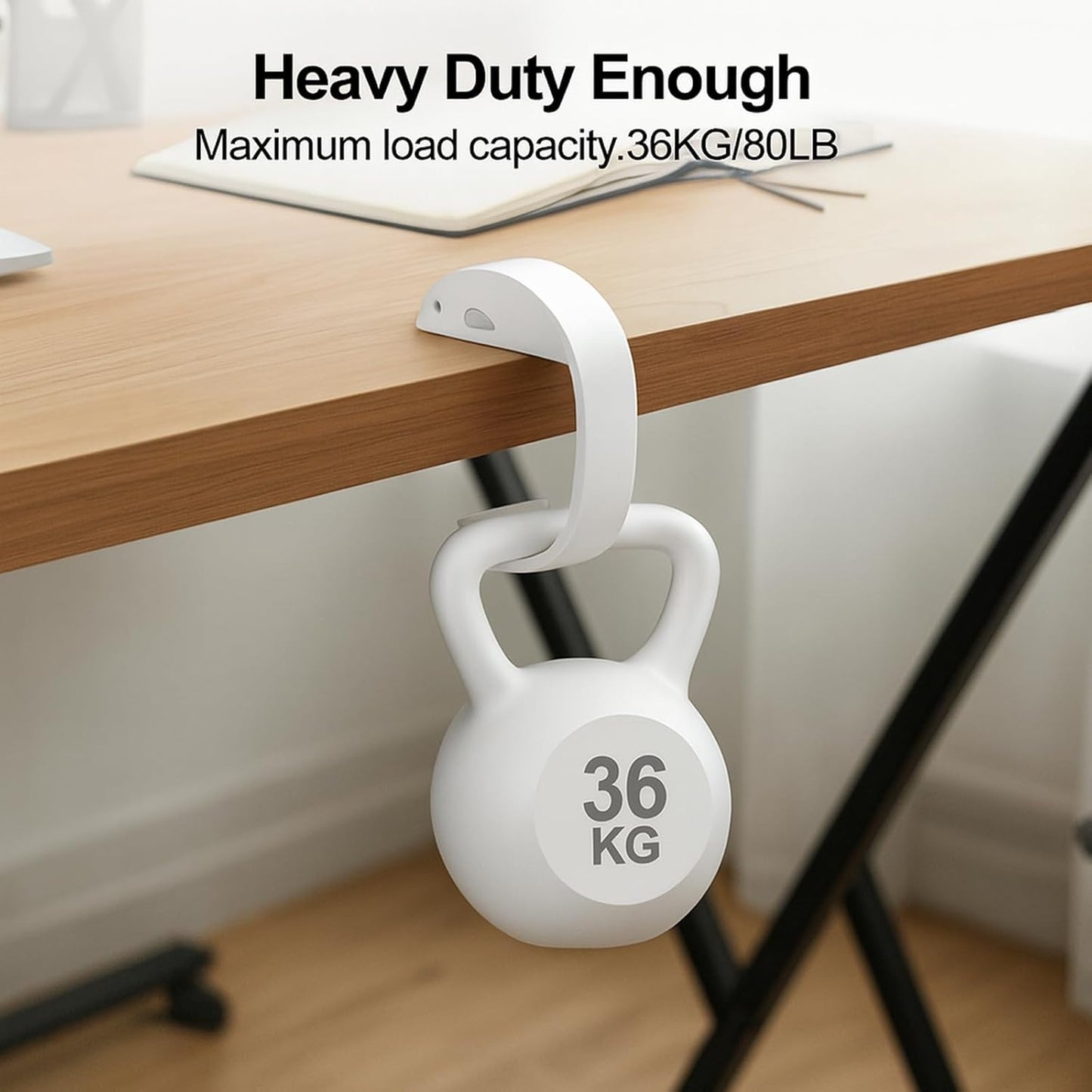 2 PCS Purse Hook for Table Heavy Duty, Bag Hanger for Table, Classroom, Office, Travel, Multi-Use Portable Bag Hook for Desk, Headphone, Key, Backpack, Office Table Accessories