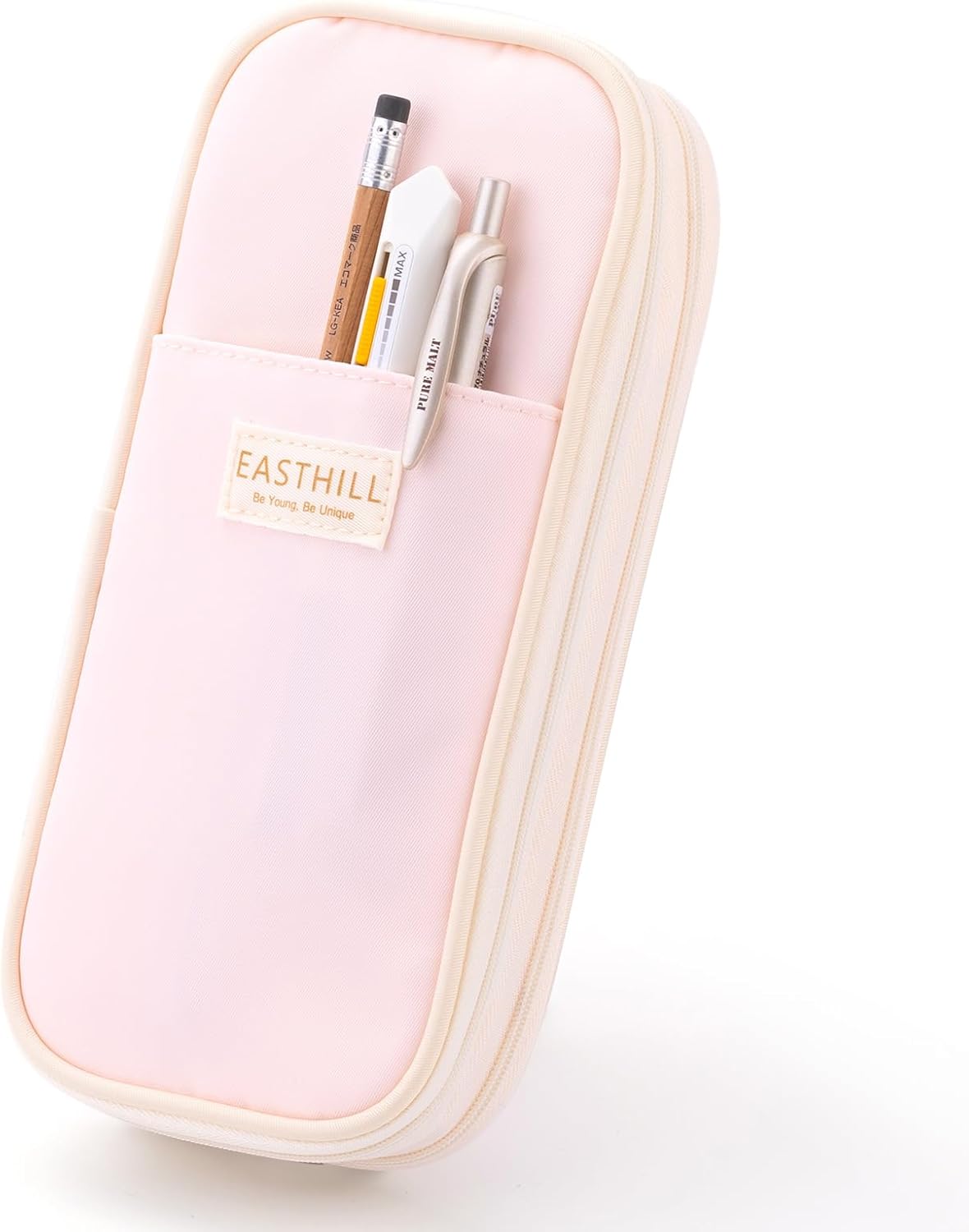 EASTHILL Big Capacity Pencil Case Large Pencil Pouch Stationery Pen Bag for Teen Girls-Green