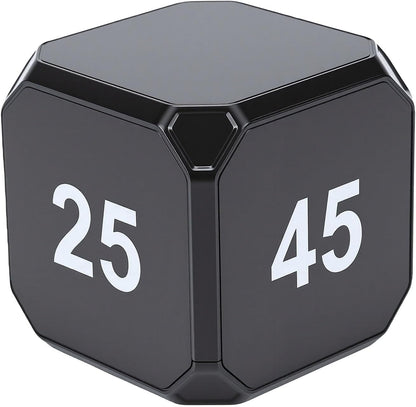 Silent Desk Study Timer Efficient Cube Shape Time Management Tool for Study Work Office