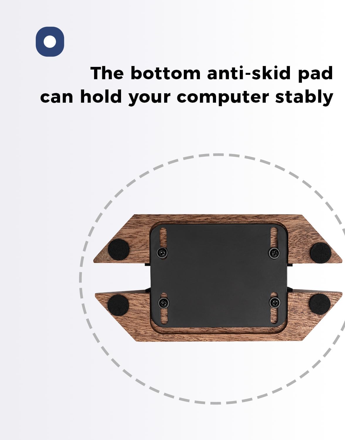 Dual Laptop Holder Adjustable Vertical Laptop Stand, 2 Slots MacBook Stand Wood,Wooden Laptop Stand,Vertical Laptop Holder for Desk, Widen Dock Fits All MacBook/Surface pro