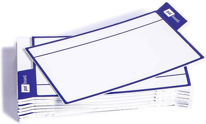 PATboard Scrum Board and Kanban Board - 16 Task Cards Medium - with nanocups® for Glass - Blue