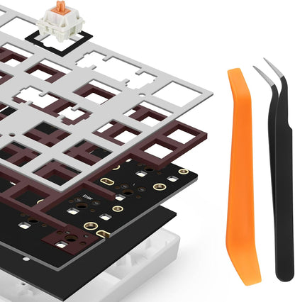 Poron Keyboard PCB Foam 84 Layout, Poron Switch Pads 120Pcs and Keyboard Sound Dampeners