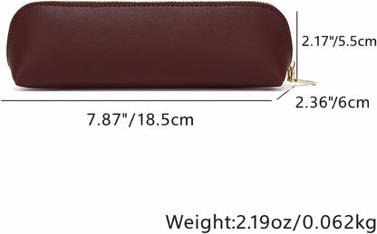 Canvas Pencil Case Cotton Canvas and Simple Multifunctional Pencil Bag Zipper Portable Storage (Black)