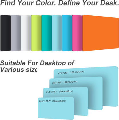 Leather Desk Pad Protector,Non-Slip Desk Pad,on-Slip PU Leather Large Mouse Pad,Easy Clean Desk Protecor Mat,Writing Pad for Office Work/Home/Decor(Black, 23.6" x 13.7")