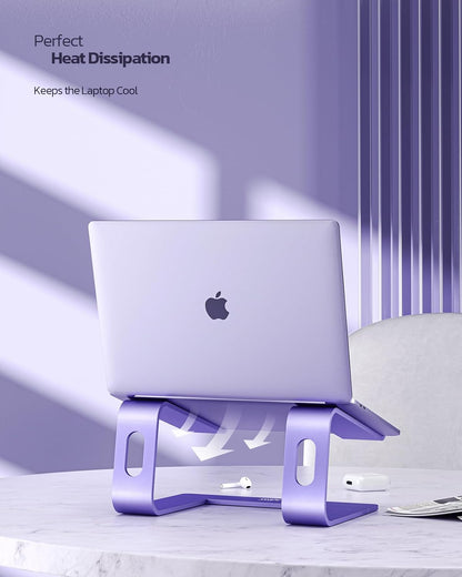 Nulaxy All-Aluminum Laptop Stand for Desk, Ergonomic Detachable Ventilated Cooling Computer Riser, Anti-Slip Design Notebook Holder Compatible with All 10-16" Laptops (MacBook, Dell XPS, HP, Lenovo)
