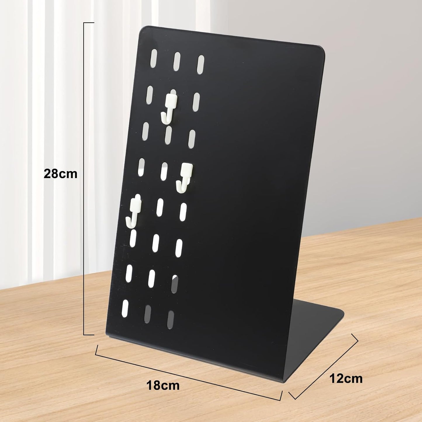 FLWAL Magnetic Bulletin Board, 13*9 Inch Magnetic Metal Desktop Memo Display Bard with Bracket, Suitable for Back to School Menu Table, Home Kitchen, School and Office Supplies (white, Large,2 Pack)