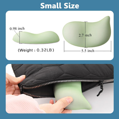 Ergonomic Mouse Wrist Rest Pad, Small Gel Mouse Keyboard Support Cushion Non-Slip Base, for Easy Typing and Wrist Pain Relief Office Computer, Laptop, PC Gaming (Blue)