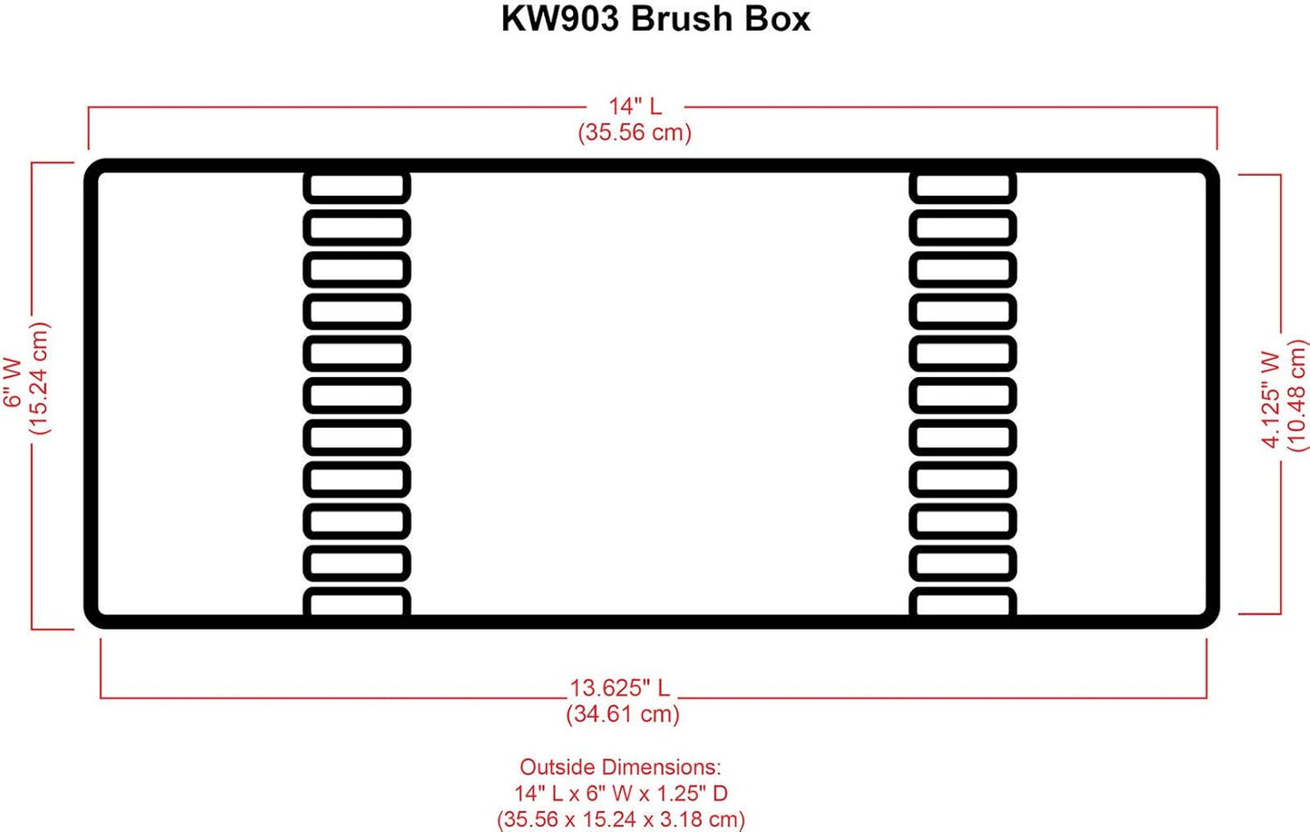 ArtBin KW903 Brush Box with Foam Inserts, Fine Art Portable Paint Brush Organizer, Plastic, Clear, 1.0 Count