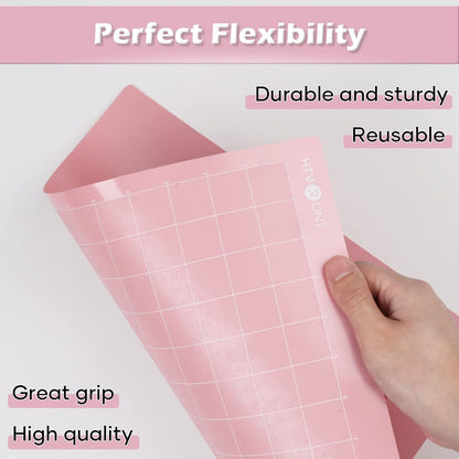 HTVRONT 5 Packs Self Healing Cutting Mat- 12" x 18” Double-Sided Cutting Mats for Crafts, A3 High-Density Sewing Mat with Grid for Fabric Quilting Modeling Hobby Scrapbooking Project
