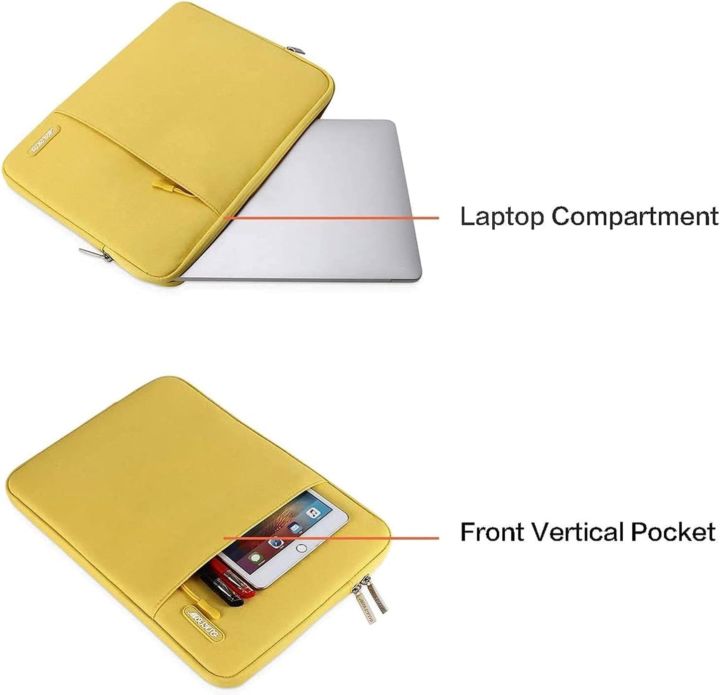 MOSISO Laptop Case 13.3 inch, 13-13.3 inch Laptop Sleeve Compatible with MacBook Air/Pro 13/Pro 14 M5 M4 M3 M2 M1, HP Dell ASUS Lenovo,Polyester Vertical Computer Sleeve Bag with Pocket, Antique Green - Colors A