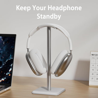 Headphone Stand - Headset Stand with Aluminum Hanger, Headphone Holder for AirPods Max, Sony, Bose, Beats and More (Pink)