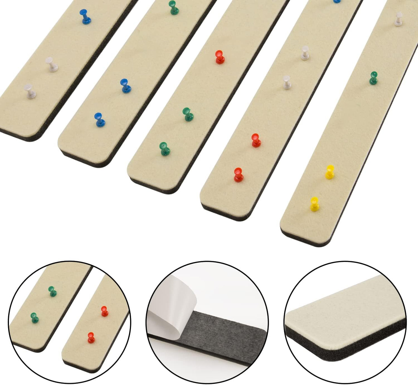 Bulletin Board Cork Board Cork Boards for Walls Cork Board for Office Pin Board Bulletin Boards for Walls (Brown)