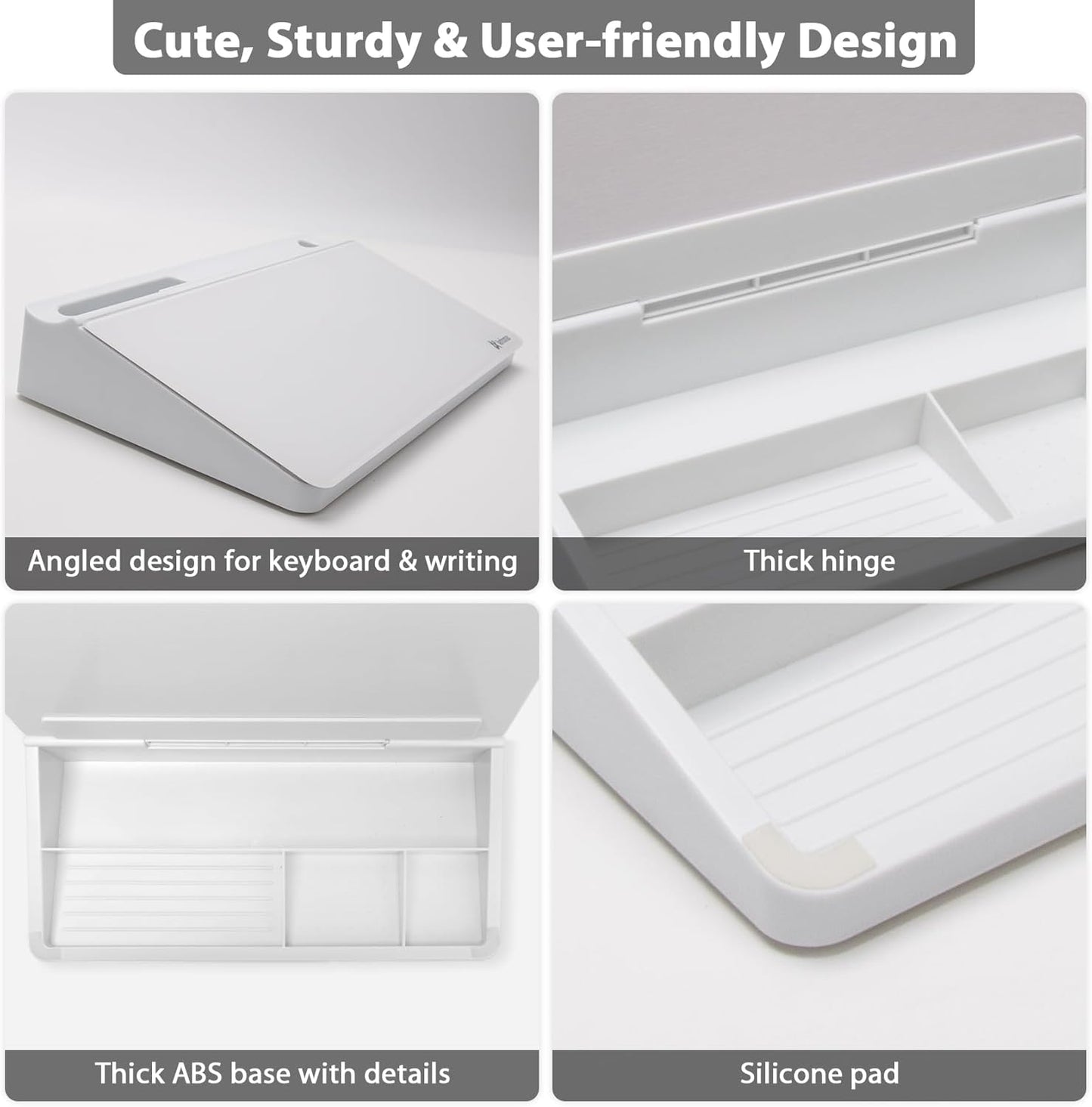 Varhomax Glass Desk Buddy Whiteboard with Storage, Small Dry Erase Desktop White Board Caddy to-do List Memo Notepad for Office, School and Home Office Supplies (Black)