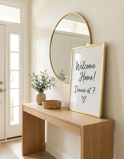 Magnetic Dry Erase Board 12x16 with Foldable Stand, Portable Gold Desktop Whiteboard for Home, Office, School & Kitchen, Includes Weekly & Monthly Magnetic Planner Sheets