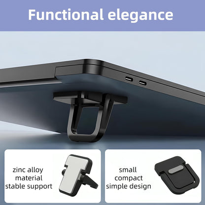 Portable Laptop Stand Zinc Alloy Anti-Slip Keyboard Riser Suitable for 10-17 Inches Laptops, Silver