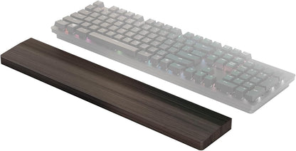 Wooden Wrist Rest, 11.8-inch Length and 22mm Thickness for Small Keyboard, Bamboo Wood Palm Rest, Ergonomic Design for Mechanical Gaming Keyboard