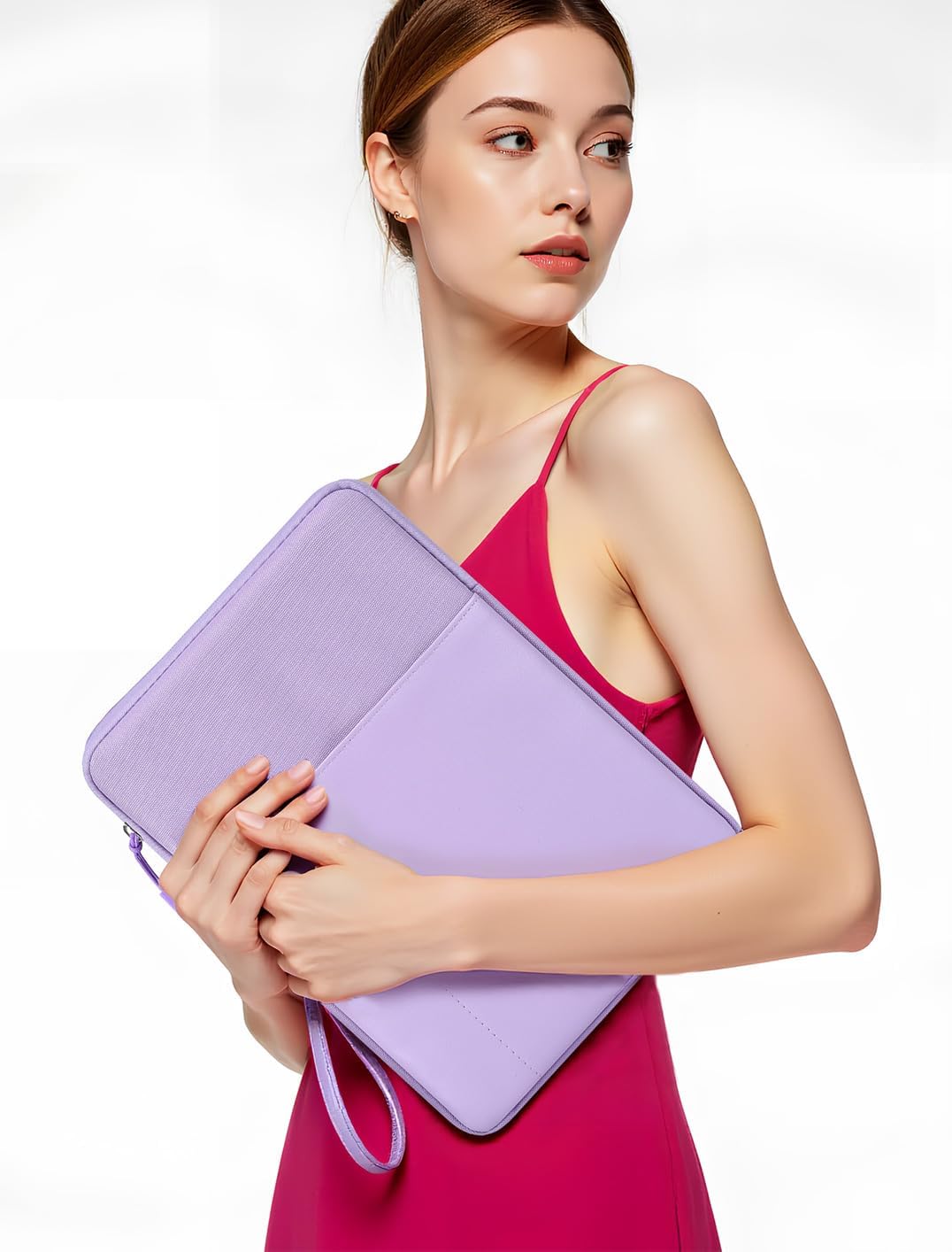 CAAORDKSO 9-11 Inch Tablet Sleeve Case, Tablet Bag Carrying Travel Pouch for iPad 11-inch A16 2025, 11 inch iPad Air M3 M2 / Pro M4, 10.2 10.9" iPad, Galaxy Tab S8/S9 11"/ Galaxy Tab A9+ Bag, Purple
