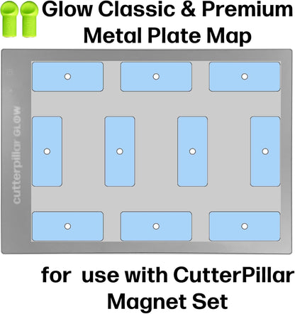 Cutterpillar Glow Elite Mini Light Board — LED Craft & Quilting Light Pad — Compact & Portable 10" x 13" Size — 4 Brightness Levels, Magnetic Base & Self-Healing Cutting Mat