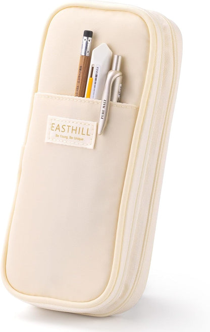 EASTHILL Big Capacity Pencil Case Large Pencil Pouch Stationery Pen Bag for Teen Girls-Green
