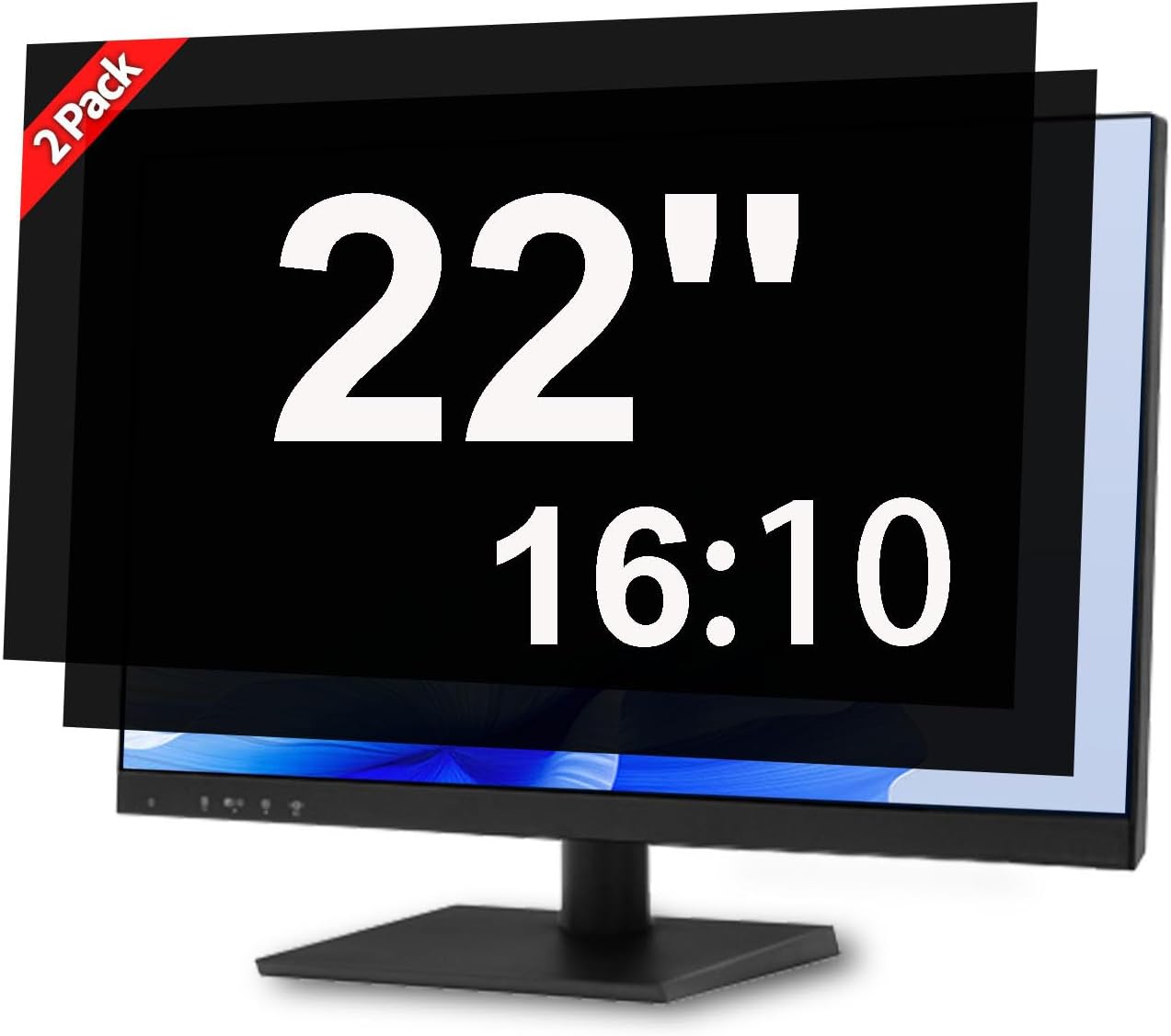 Hanging 15.6 Inch Laptop Privacy Screen Blue Light Screen Protector Anti Glare Anti-Scratch Laptop Privacy Screen Shield 15.6 Inch 16:9 Aspect Ratio
