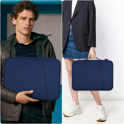 12-12.9 Inch Tablet Sleeve Bag for 12.4" Samsung Galaxy Tab S10+ S9+ Plus/S8+/S7+ Plus/S7 FE,13" iPad Air M4 M3 M2/iPad Pro M5 M4/Pro 12.9"/Microsoft Surface Go 2 12.4"/Pro 11 10 Carrying Case-Black