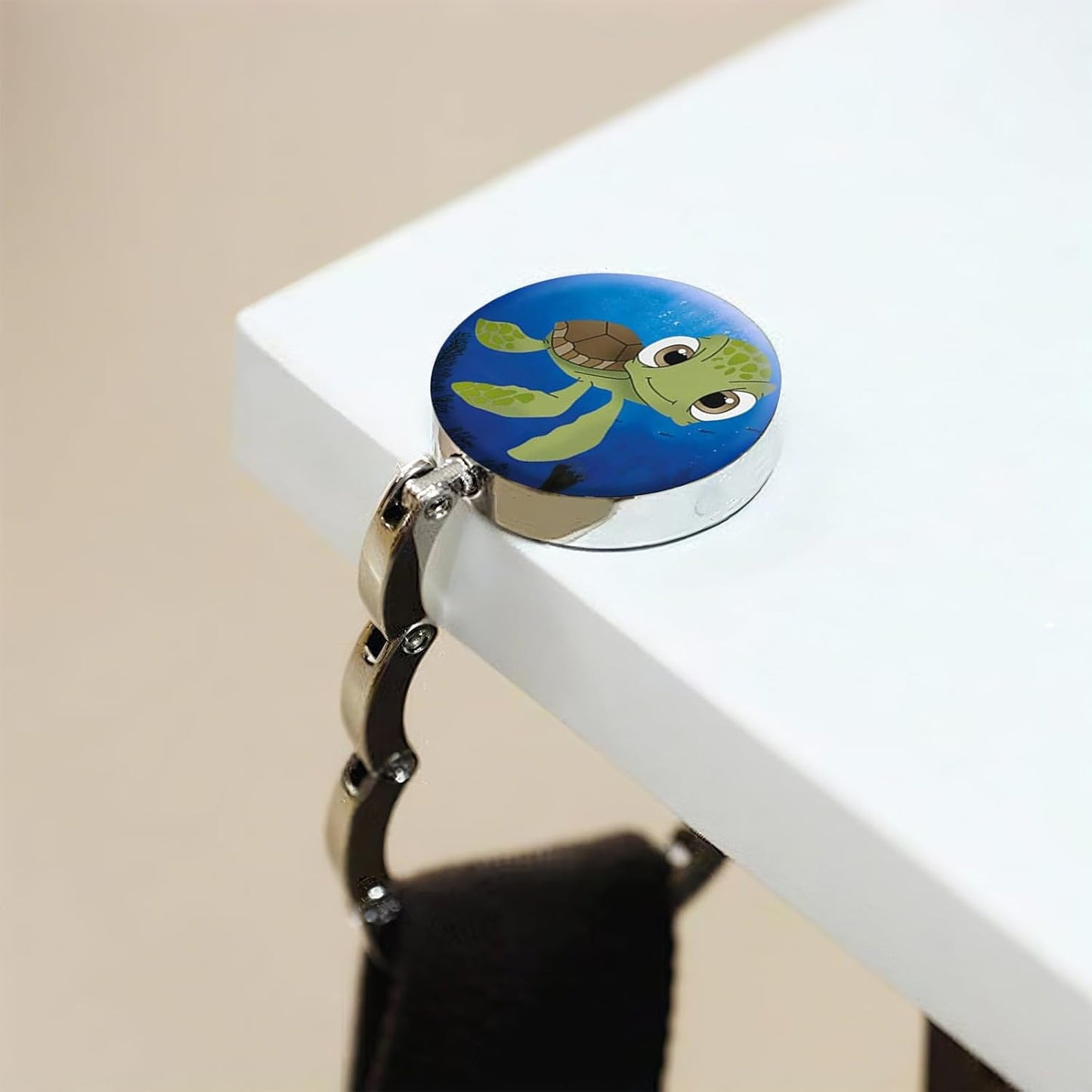 Foldable Purse Hook for Table, Purse Hanger for Table, Desk Bag Hook, Desk Purse Hook, Purse Holder for Table - Compact Portable Multi-Use Design, Aluminum Alloy Handbag Hanger, 3 Pcs (Style A)