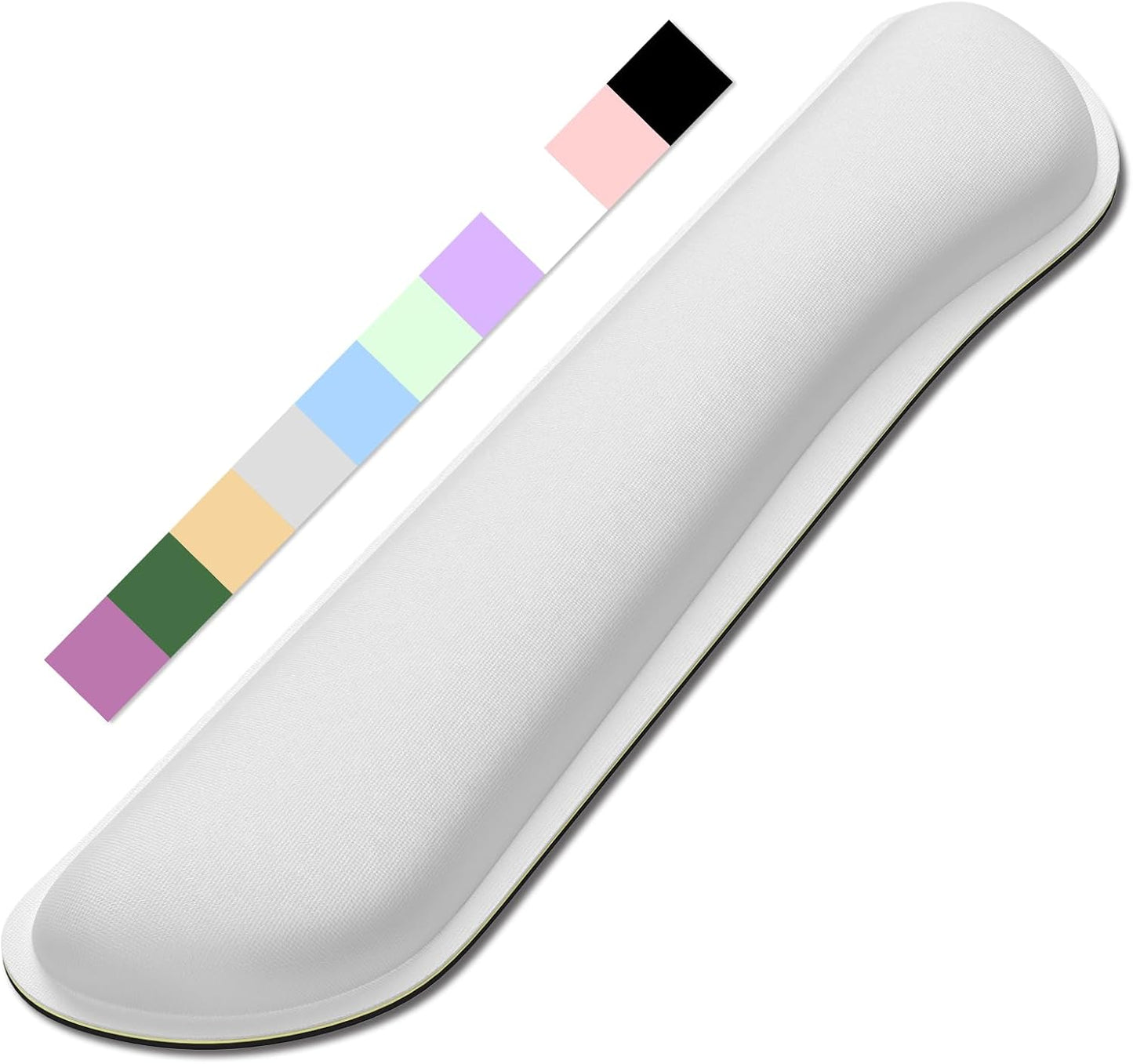 Dapesuom Enlarge Keyboard Wrist Rest, Memory Foam Keyboard Wrist Cushion for Computer Desk Mats Support, Pain Relief Ergonomic Mouse Pad Rests with Non-Slip Base for Gaming, Laptop, Radiant Orchid