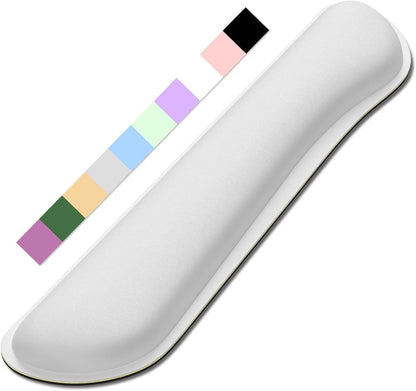 Dapesuom Enlarge Keyboard Wrist Rest, Memory Foam Keyboard Wrist Cushion for Computer Desk Mats Support, Pain Relief Ergonomic Mouse Pad Rests with Non-Slip Base for Gaming, Laptop, Radiant Orchid