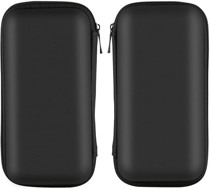 iMangoo Travel Essential Electronics Organizer Pouch Charger Case, Shockproof Dual Zipper Power Bank Cables Tech Accessories Purse, Men & Women Travel Must Have Storage Bag, 6.5x3.2x1 inch Rose Gold