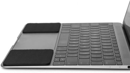 GRIFITI Small Slim Palm Pads Notebook Wrist Rest with Tacky Silicone Reposition Ergonomic Carpal Tunnel Resting Support for Computer MacBook & Laptop Keyboard Typing Pad (2 Small 3 x 2.75 inches)