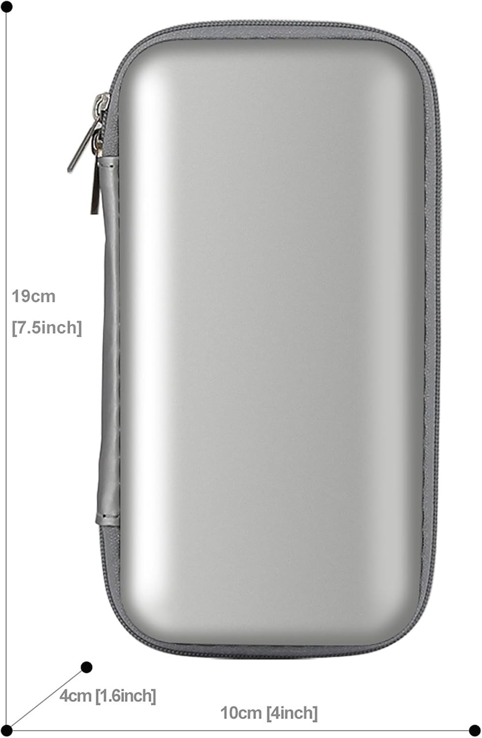 iMangoo Travel Essential Electronics Organizer Pouch Charger Case, Shockproof Dual Zipper Power Bank Cables Tech Accessories Purse, Men & Women Travel Must Have Storage Bag, 6.5x3.2x1 inch Rose Gold