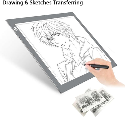 LitEnergy A3 Copy Light Board Tracing Box, Ultra-Thin Adjustable Drawing Tablet USB Power Artcraft LED Tracer Pad for Diamond Art Painting Accessories, Streaming, Sketching, Animation, Stenciling