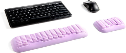 UnivoColors Ergonomic Mouse Wrist Rest,Latest 3.0 Wave Curve Design,High-Resilience Memory Foam Non-Slip Base,Reduces Wrist Fatigue,Ideal for Office Gaming & Long Hours of Use(Black)