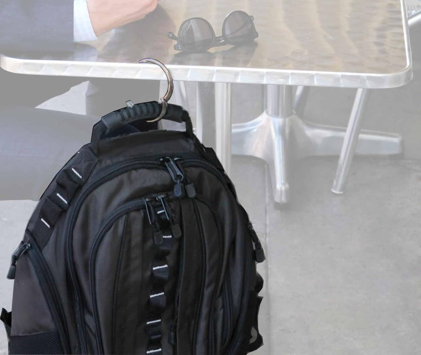 Clipa Bag Hanger - The Ring that Opens Into a Hook, Closes Automatically | Hangs Almost Anywhere in Just 1/2" of Space | Holds 33 lbs | 9 Styles | 3 yr Warranty
