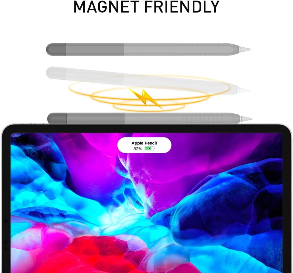 Delidigi for Apple Pencil Pro Case (2024) & Apple Pencil 2nd Generation Sleeve,Soft Silicone Grip Cover,Magnetic Charging Compatible,Double Tap Support,Gradient Color Design