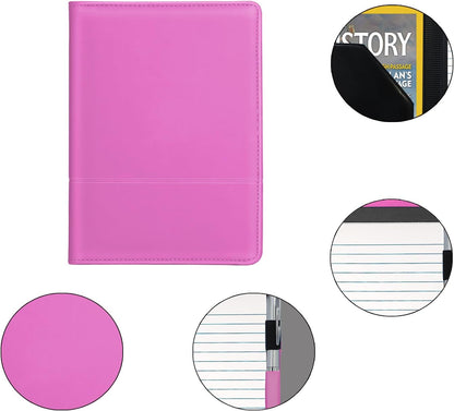Padfolio/Portfolio Binder, Mini Padfolio Portfolio Binder 5 x 8 Legal Writing Pad, A5 Document Organizer Folder for Men Women, Black