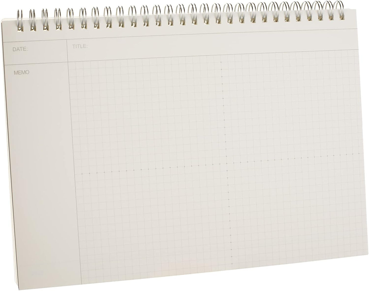 TWONE Graph Paper Notebook, 4 Pack Spiral Notebook with Plastic Cover, 60 Sheets, 7" x 10" for Home, School, Math, Algebra, Geometry, Mind Maps, Decision Trees