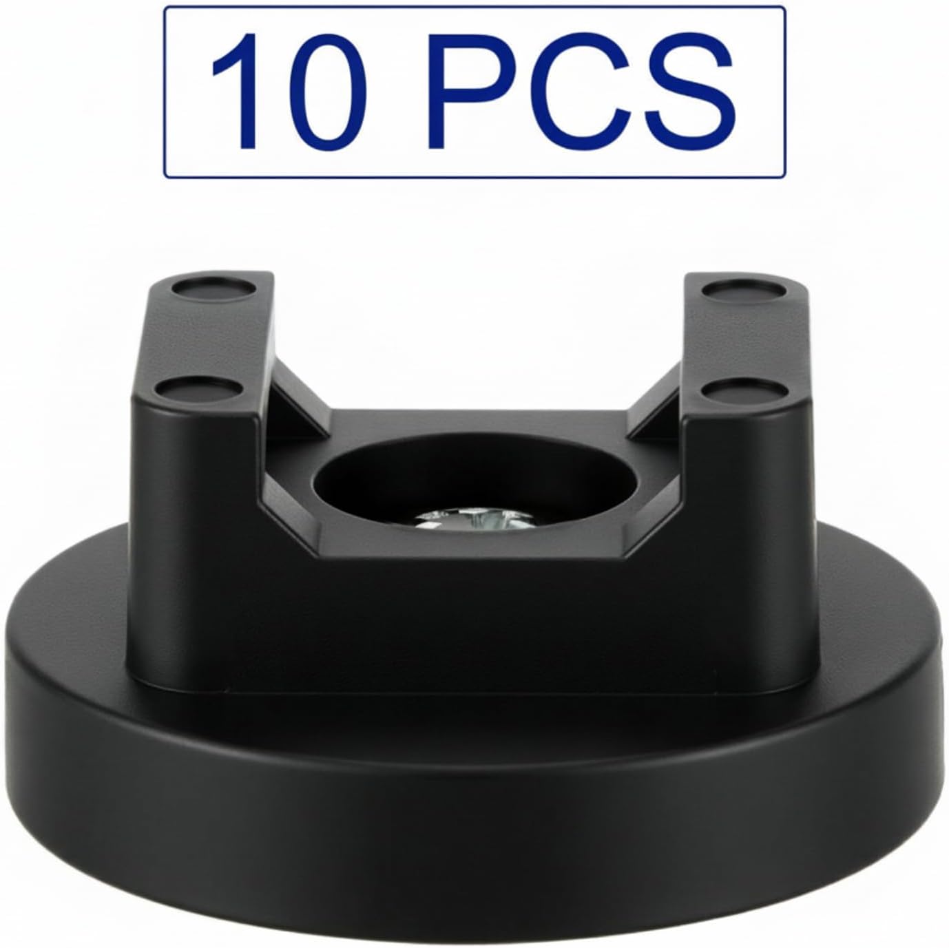Yookeer 15 Pcs Magnetic Zip Tie Mount Base Black Magnetic Cable Clips Wire Holder Multipurpose Cable Ties Management Base Electrical Supplies for Wire (22 mm)