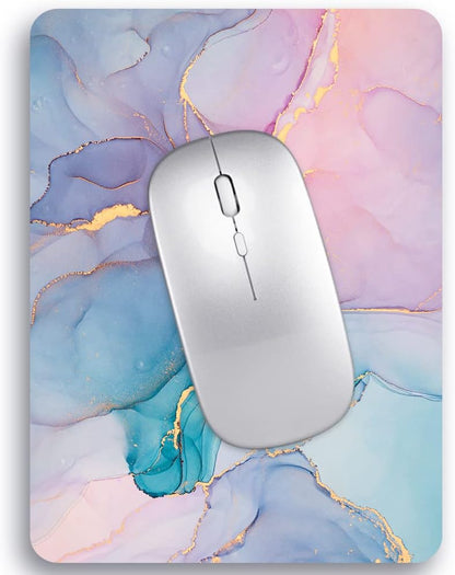 Audimi Small Mouse Pad 6 x 8 Inch, Mini Mouse Pad Thick for Laptop Wireless Mouse Home Office Travel, Portable & Washable (Black)