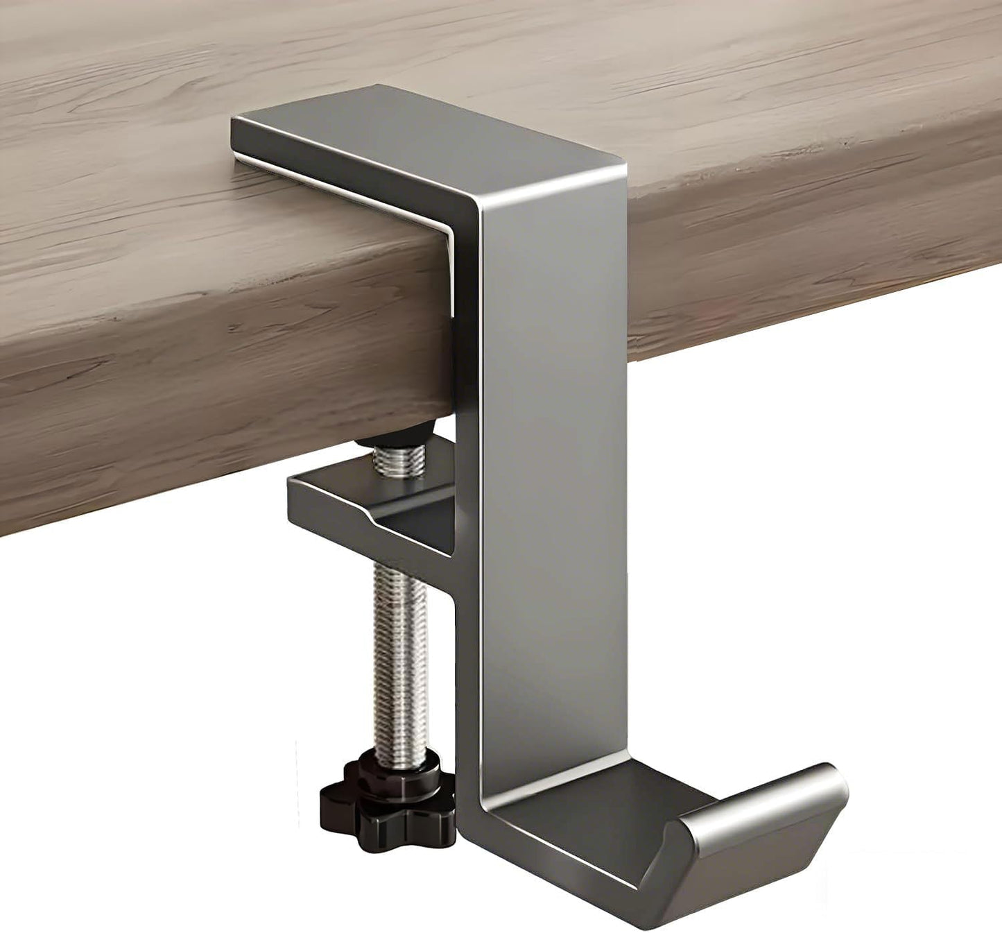 JAKO Headphone Stand - Aluminum Alloy Headphone Holder, Under Headset Stand for Desk Fit for PC Gaming Headset Hanger Hook Suitable for Office, Computer, Student Class Desk, Handmade Creator Table