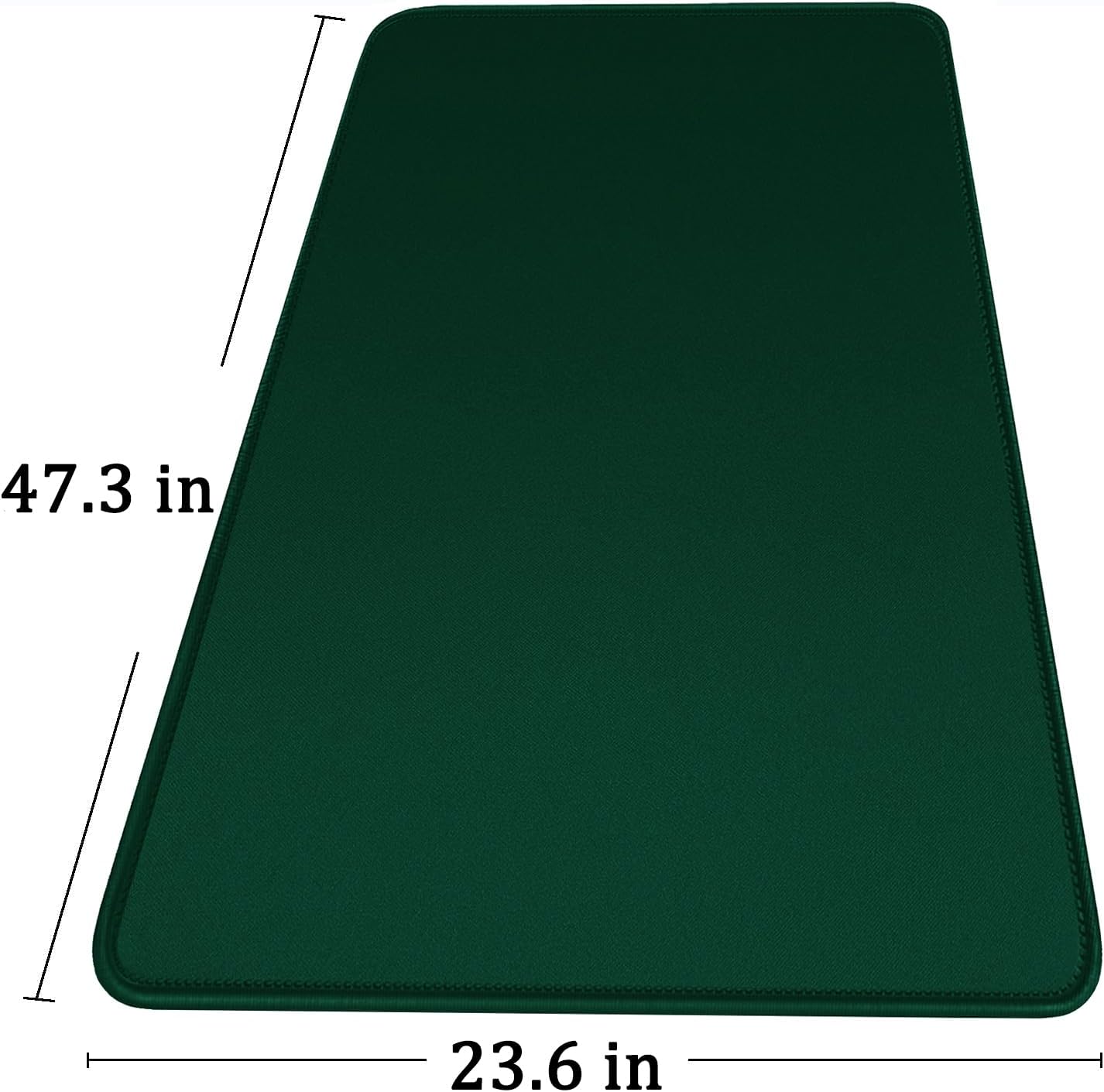 Large Extended Gaming Mouse Pad with Stitched Edges, (31.5X15.7In) Durable Non-Slip Natural Rubber Base, Waterproof Computer Keyboard Pad Mat for Esports Pros/Gamer/Desktop/Office/Home-Black